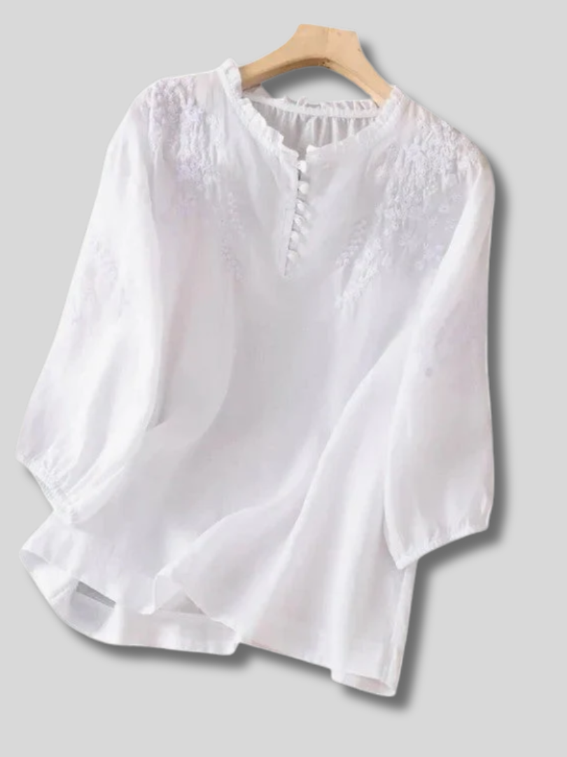 Vasilene | Elegant Button-Front Blouse
