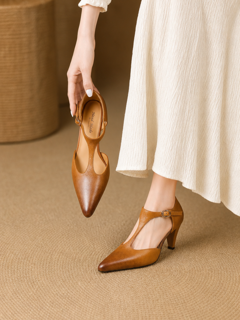 Triana Genuine Leather Heels