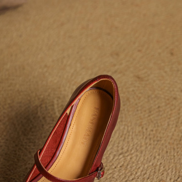Rosemary | Square-Toe Mary Jane Flats