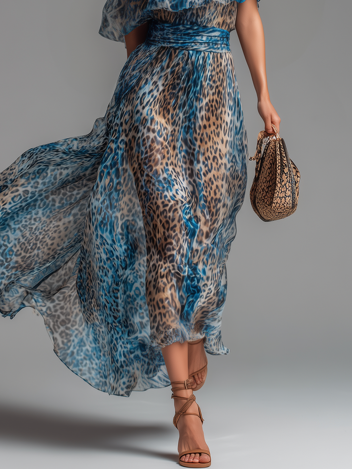 Oralie™ | Off-Shoulder Ruffle Maxi Dress