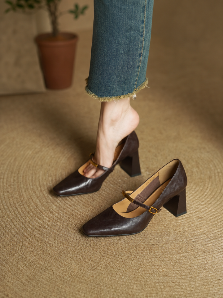 Auria Genuine Leather Heels