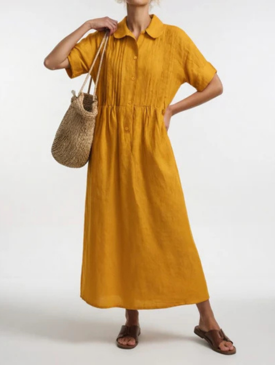 Lysandra™ | Summer Flowy Shirt Dress