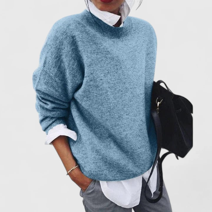 Rhian | Soft Crew Knit Sweater