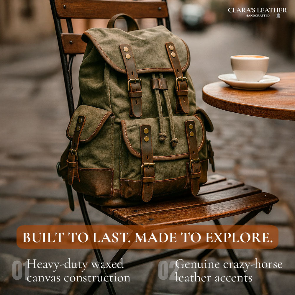 John - Durable Canvas Hiking Backpack for Adventurers