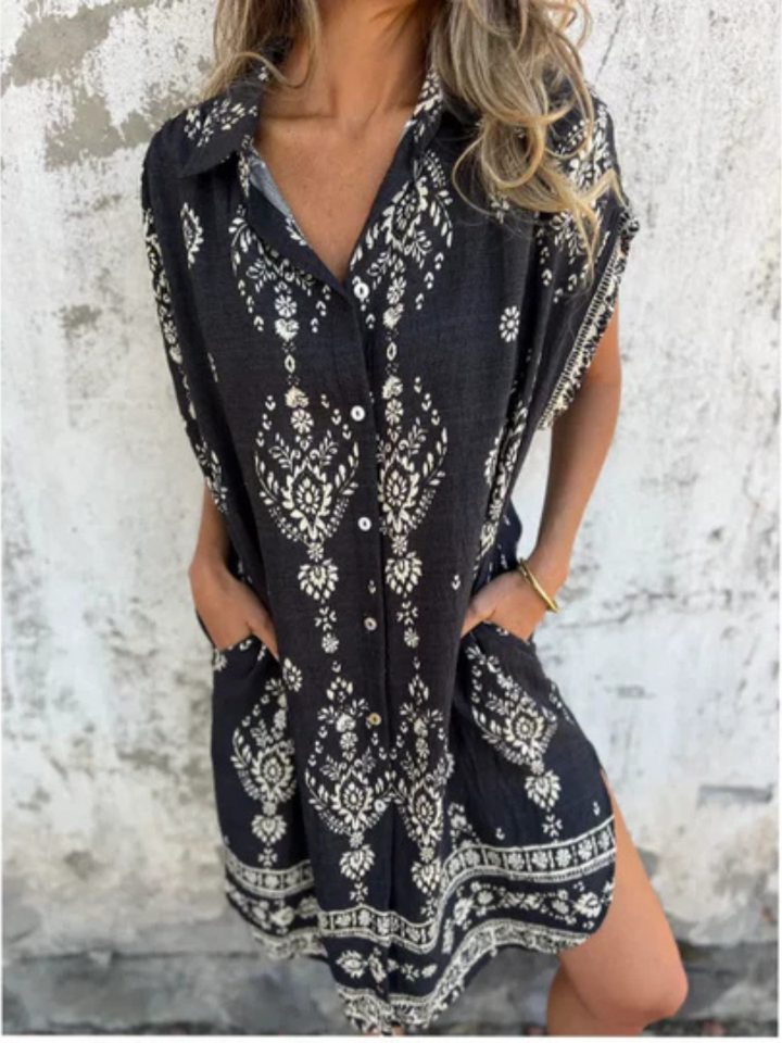Emmeline™ | Printed Pocket Dress
