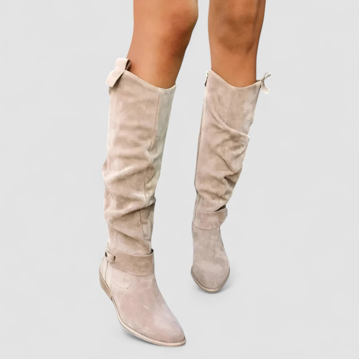 Adeliza™ | Slouch Knee-High Riding Boots