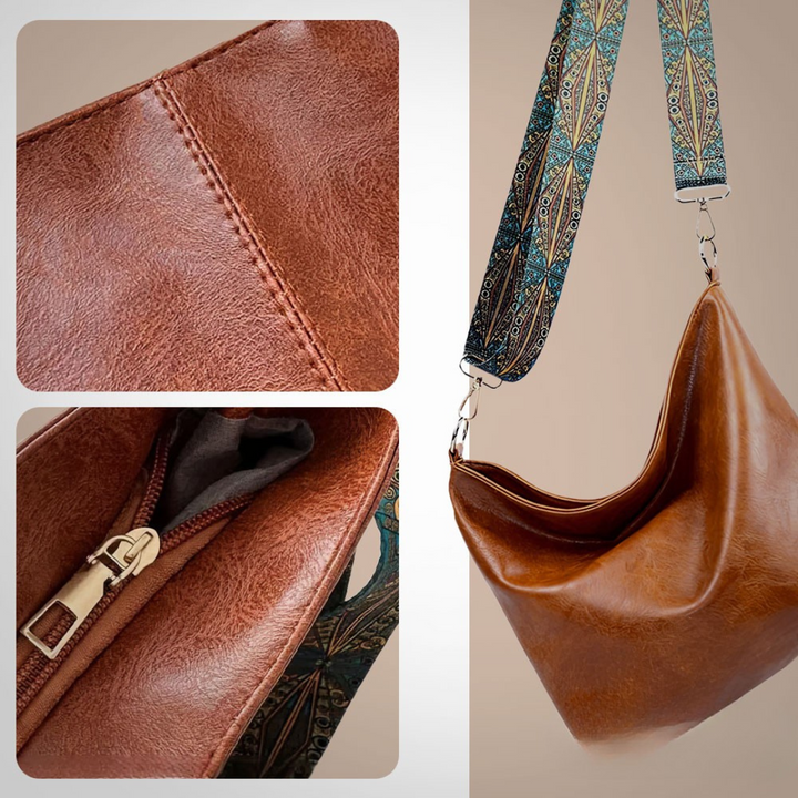 Chelsey's Timeless Elegance | Leather Shoulder Bag