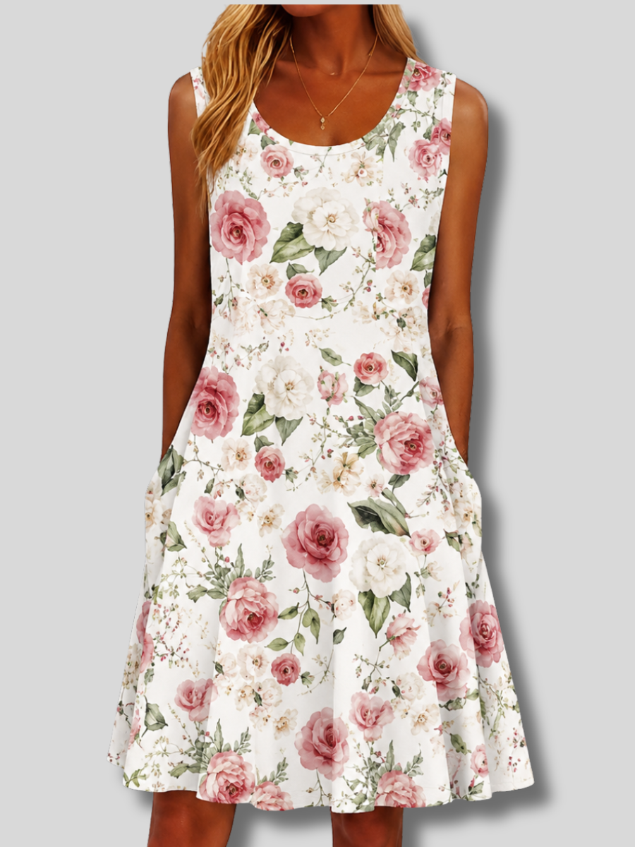 Denise™ | Sleeveless A-line Mini Dress