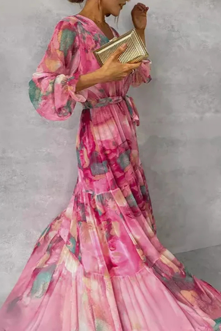 Isobel™ | Floral Wrap Maxi with V-Neck