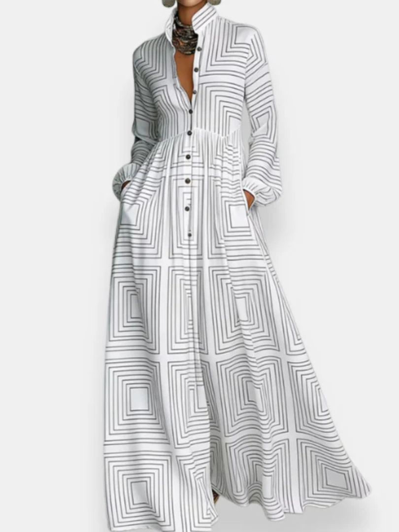 Fiorina™ | Floral Printed Shirt Dress