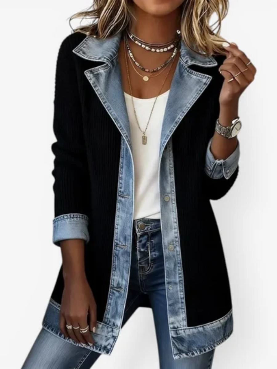 Brooke™ | Stylish Hybrid Denim Knit Jacket