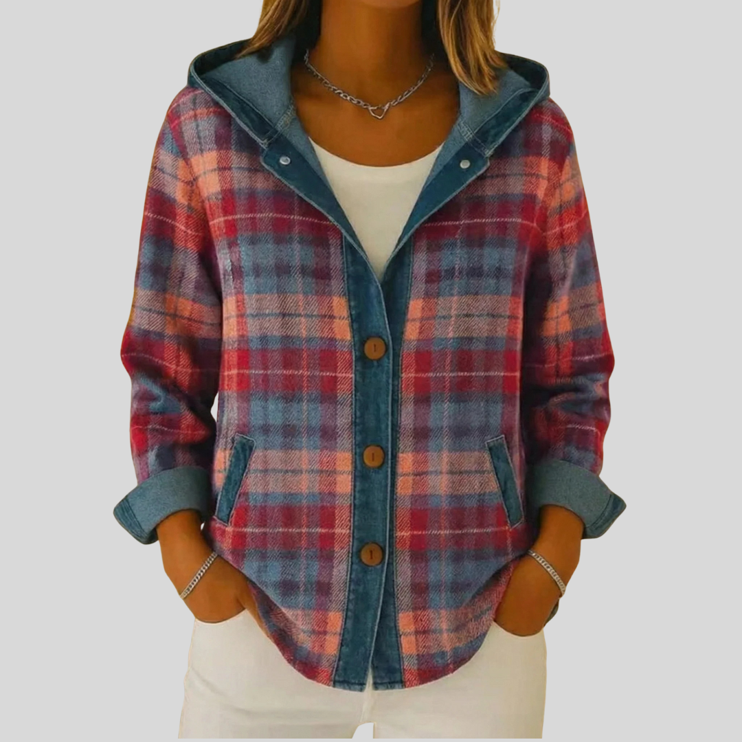 Winnie | Hooded Checked Shacket
