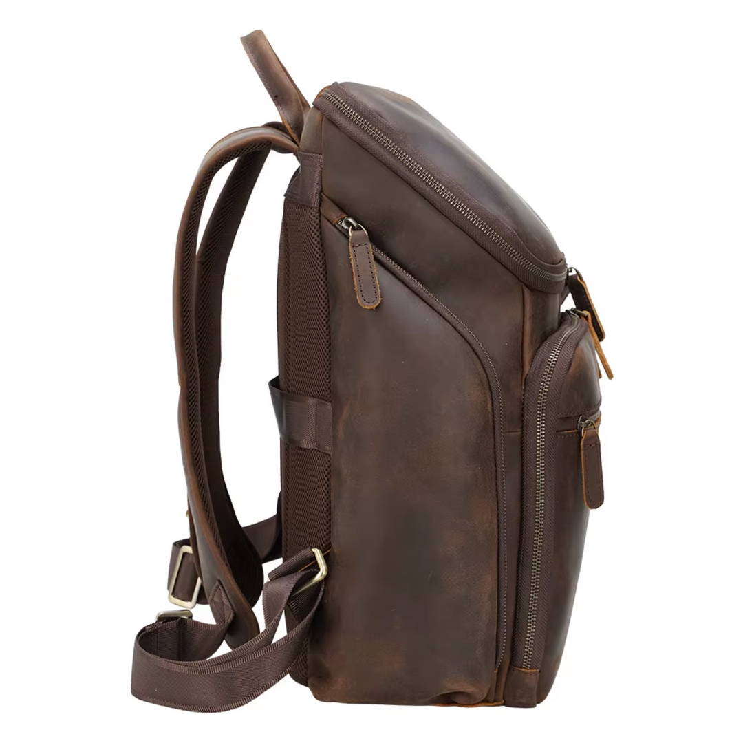 Nicholas - Classic Leather Laptop Backpack for Men