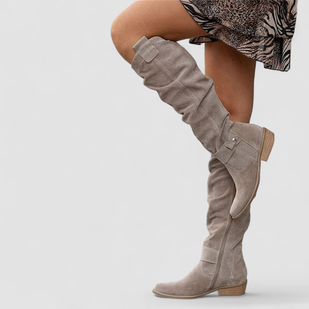 Susannah™ | Slouch Western Knee Boots
