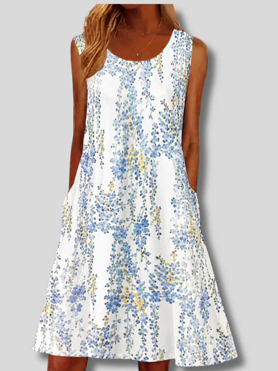 Emily™ | Sleeveless A-line Mini Dress