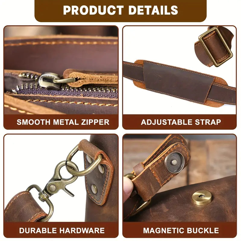 Mark - Vintage-Inspired Messenger Bag Briefcase