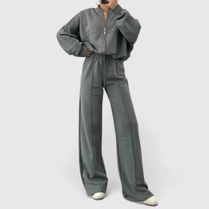 Annabelle | Knit Top and Wide-Leg Trouser Set