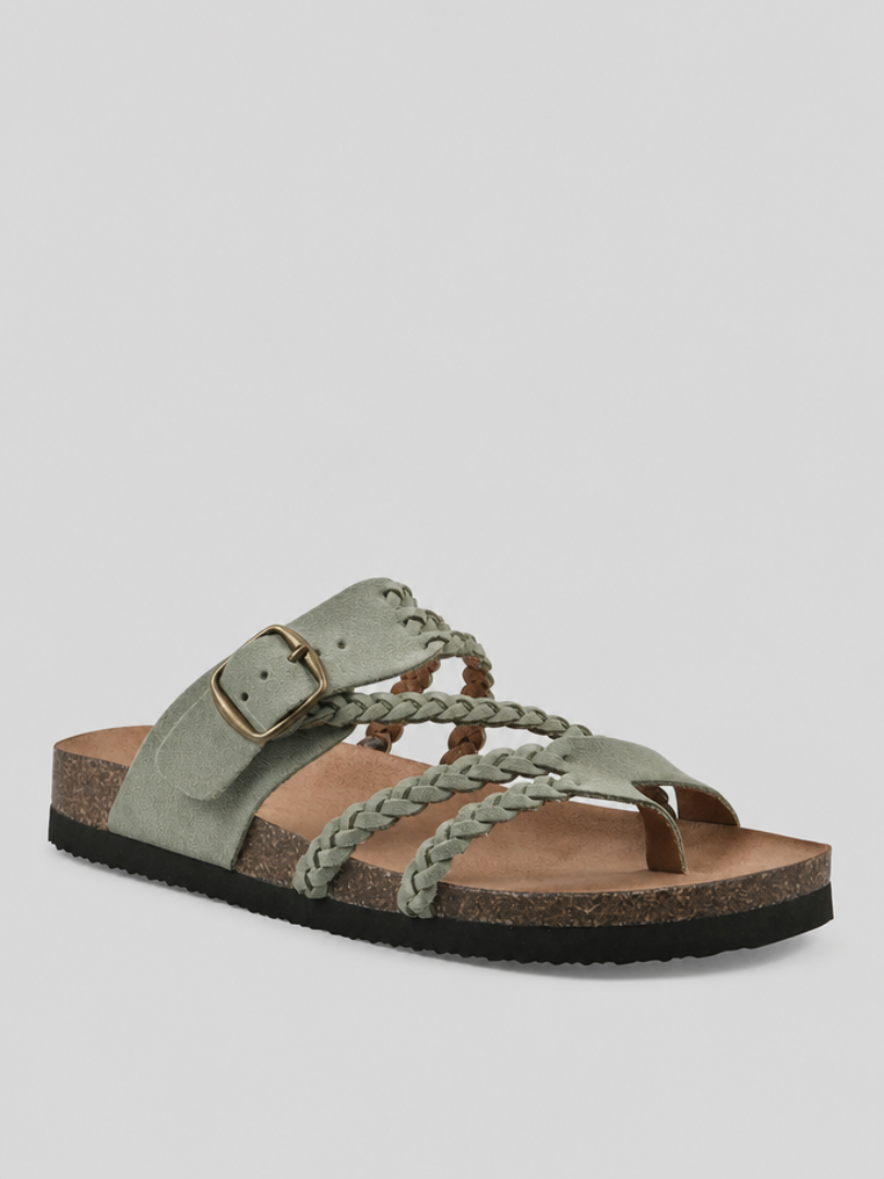 Charie - Woven Cork Comfort Sandals