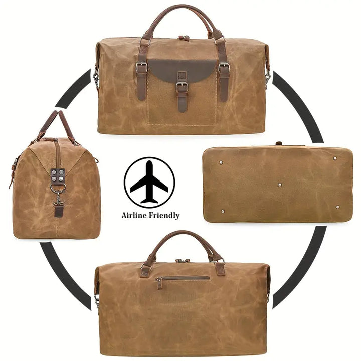 Stephen - Premium Leather Weekend Travel Bag