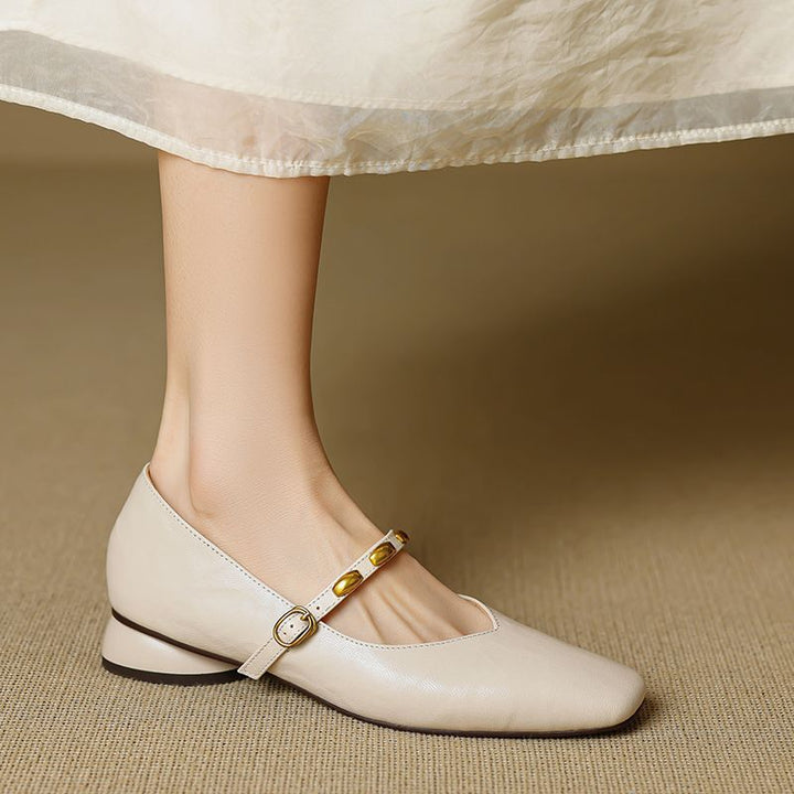 Clemmie | Buckle Mary Jane Flats