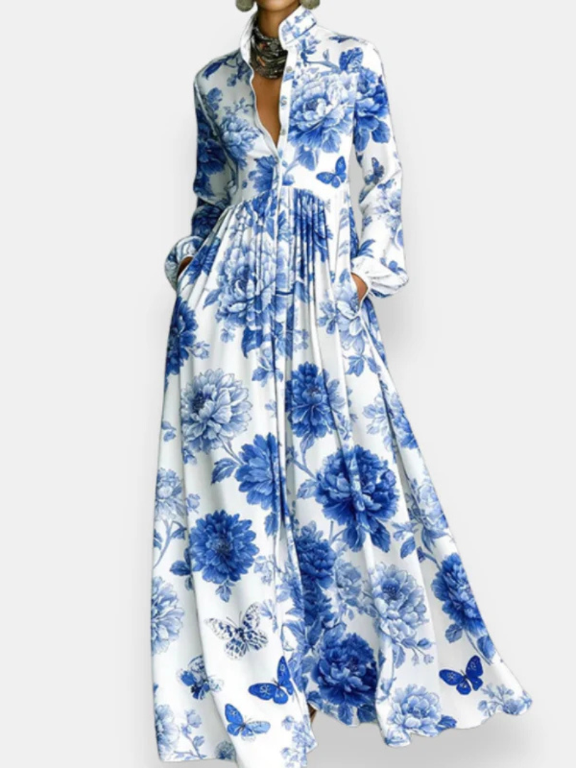 Fiorina™ | Floral Printed Shirt Dress