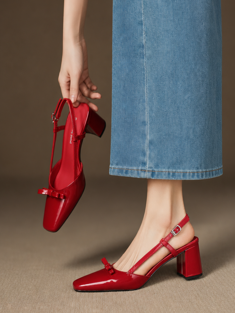 Melani Genuine Leather Heels