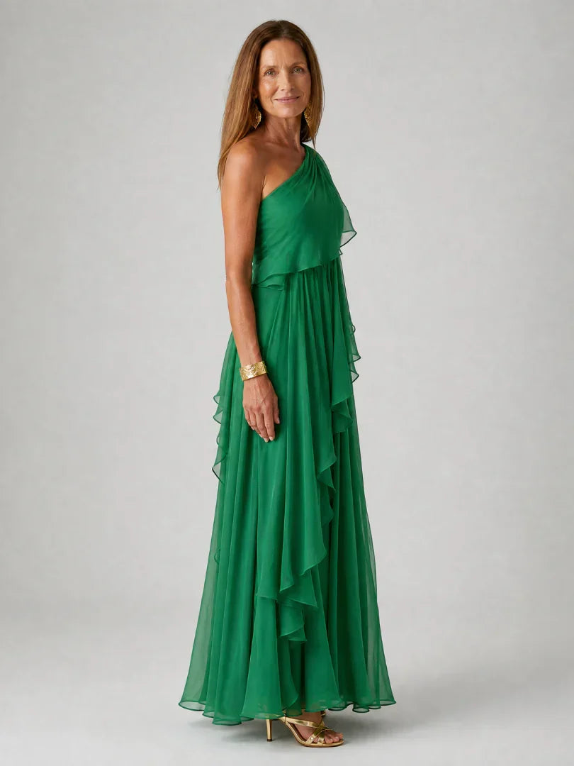 Mirabella™ | Stylish Asymmetrical Maxi Dress