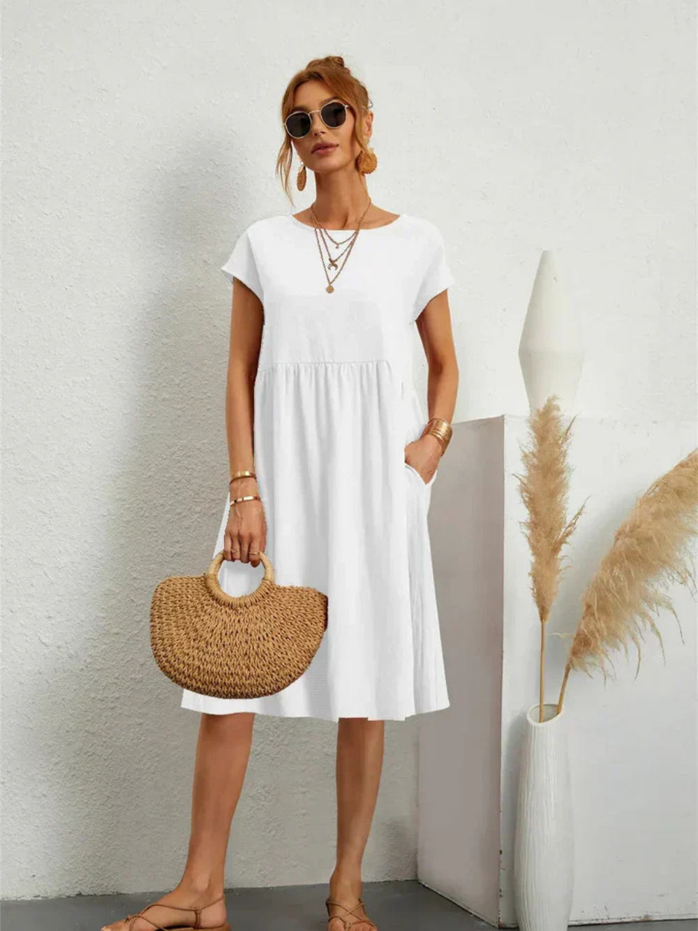 Emelda™ | Casual Summer Pocket Dress