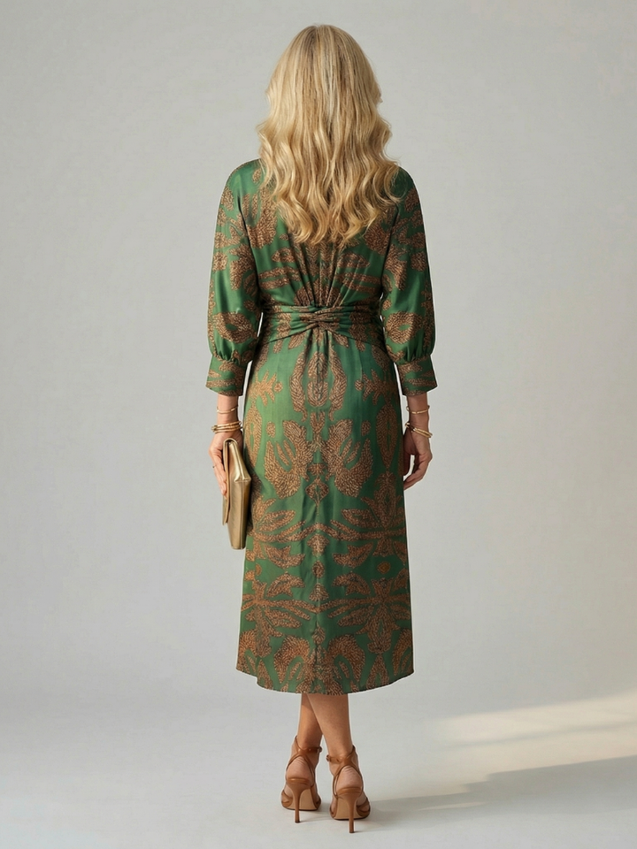 Lune - Natural Wrap Midi Dress