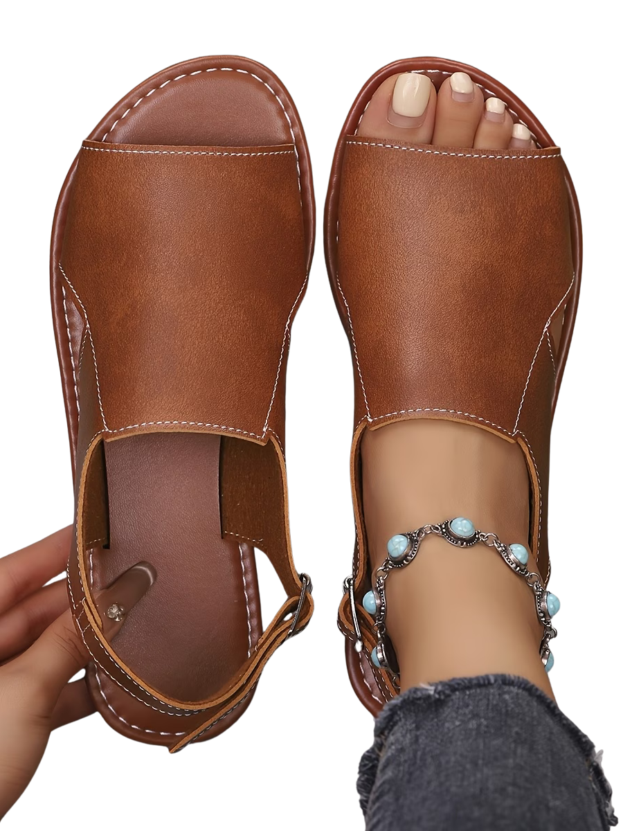 Abigail™ | Comfortable Everyday Walking Leather Sandals