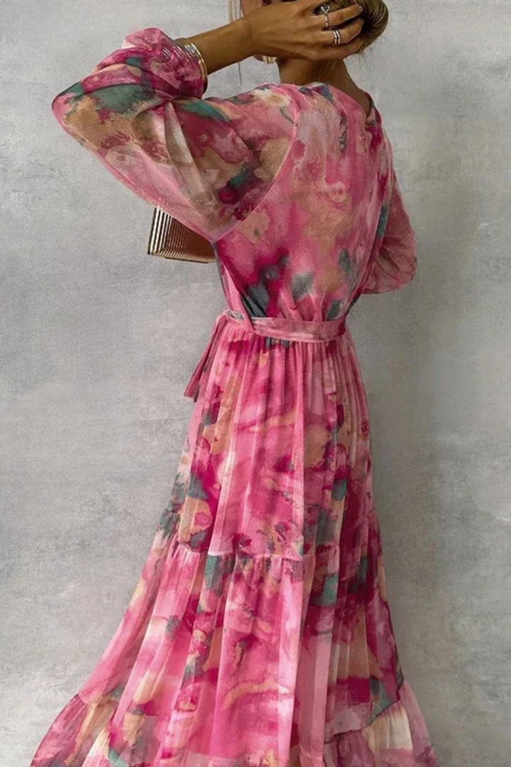 Isobel™ | Floral Wrap Maxi with V-Neck