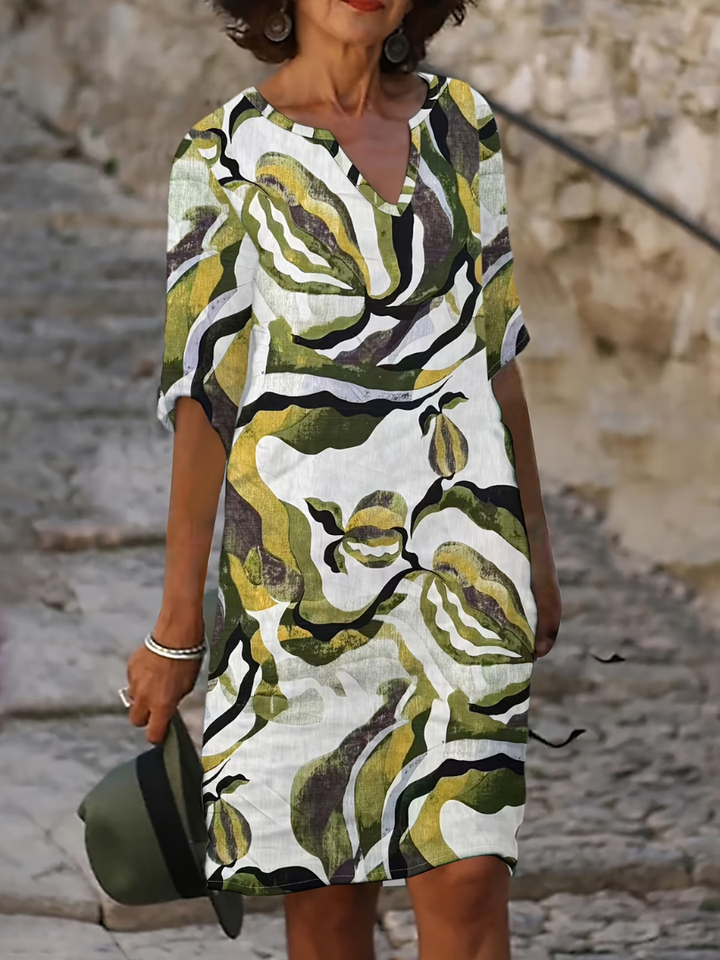 Elaria™ | Comfortable Casual V Neck Dress