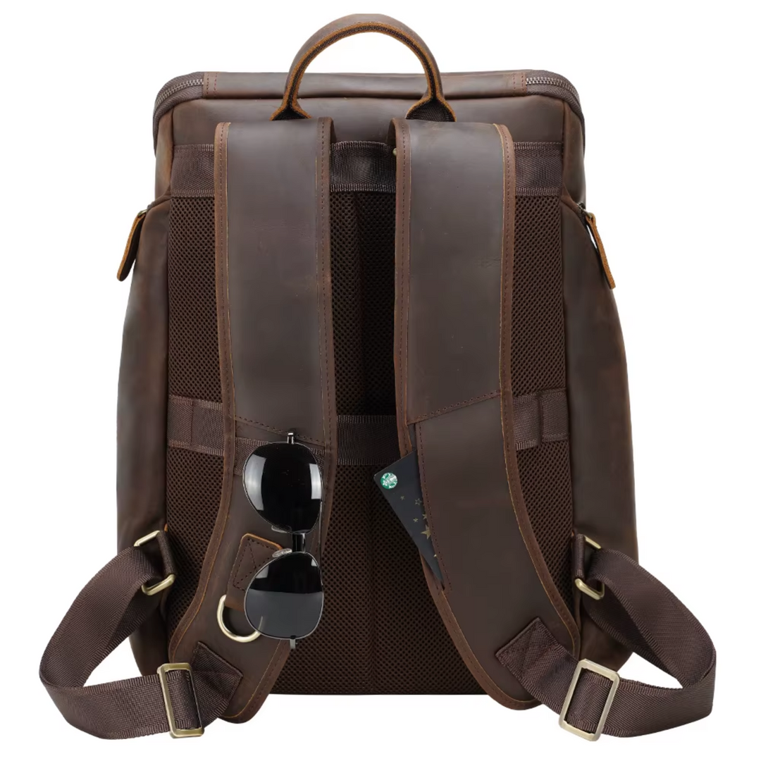 Nicholas - Men's Retro Leather Laptop Backpack