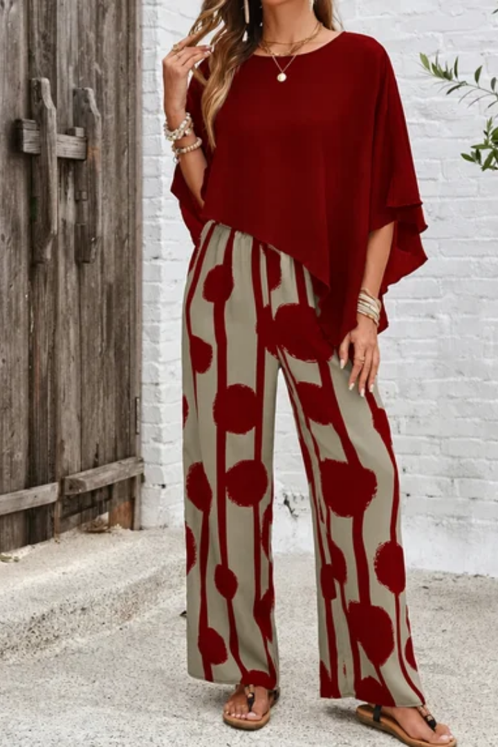 Karen™ |  Comfortable Elastic Waist Two-Piece Set