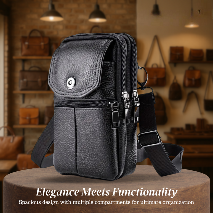 Robert - Sleek Leather Crossbody Bag for Travel and Everyday Use