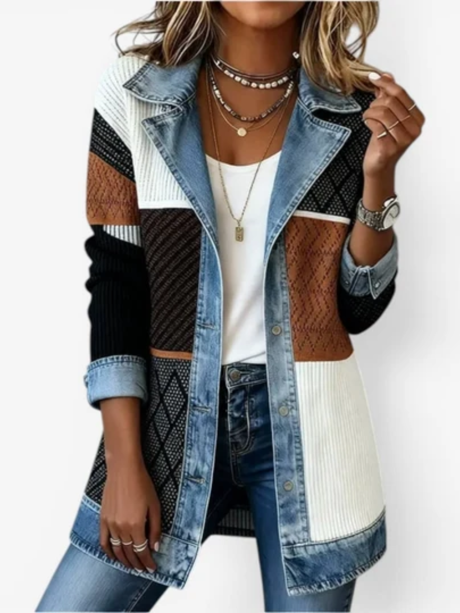 Brooke™ | Stylish Hybrid Denim Knit Jacket