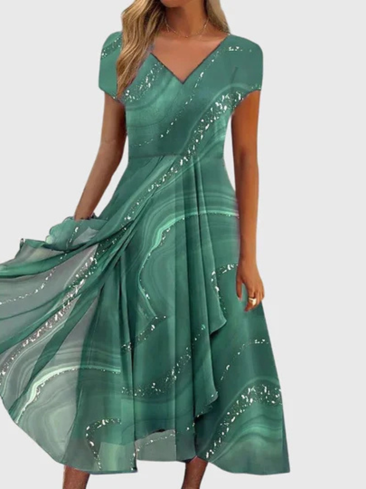 Aubrielle | Flowing Midi Dress