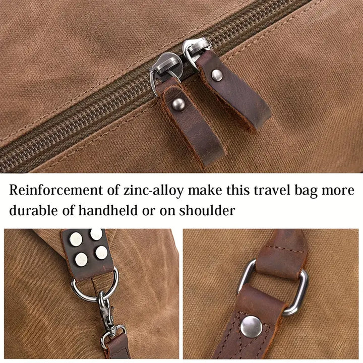 Stephen - Premium Leather Weekend Travel Bag