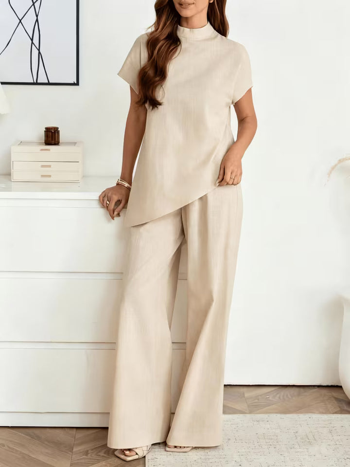 Briony™ | Elegant Asymmetrical Wide Leg Pant Set