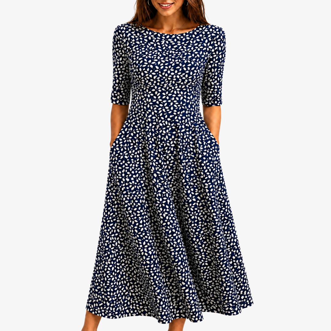 Betty™ | Midnight Bloom Pocket Maxi Dress
