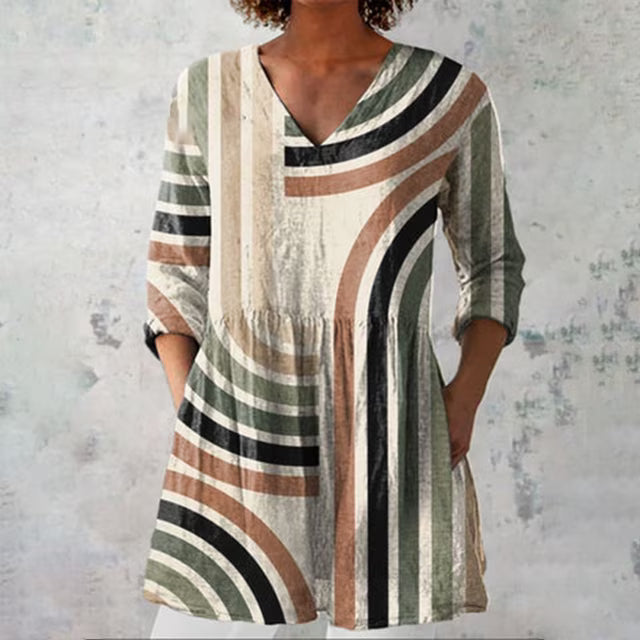 Rosalina | Long Blouse with V-Neck