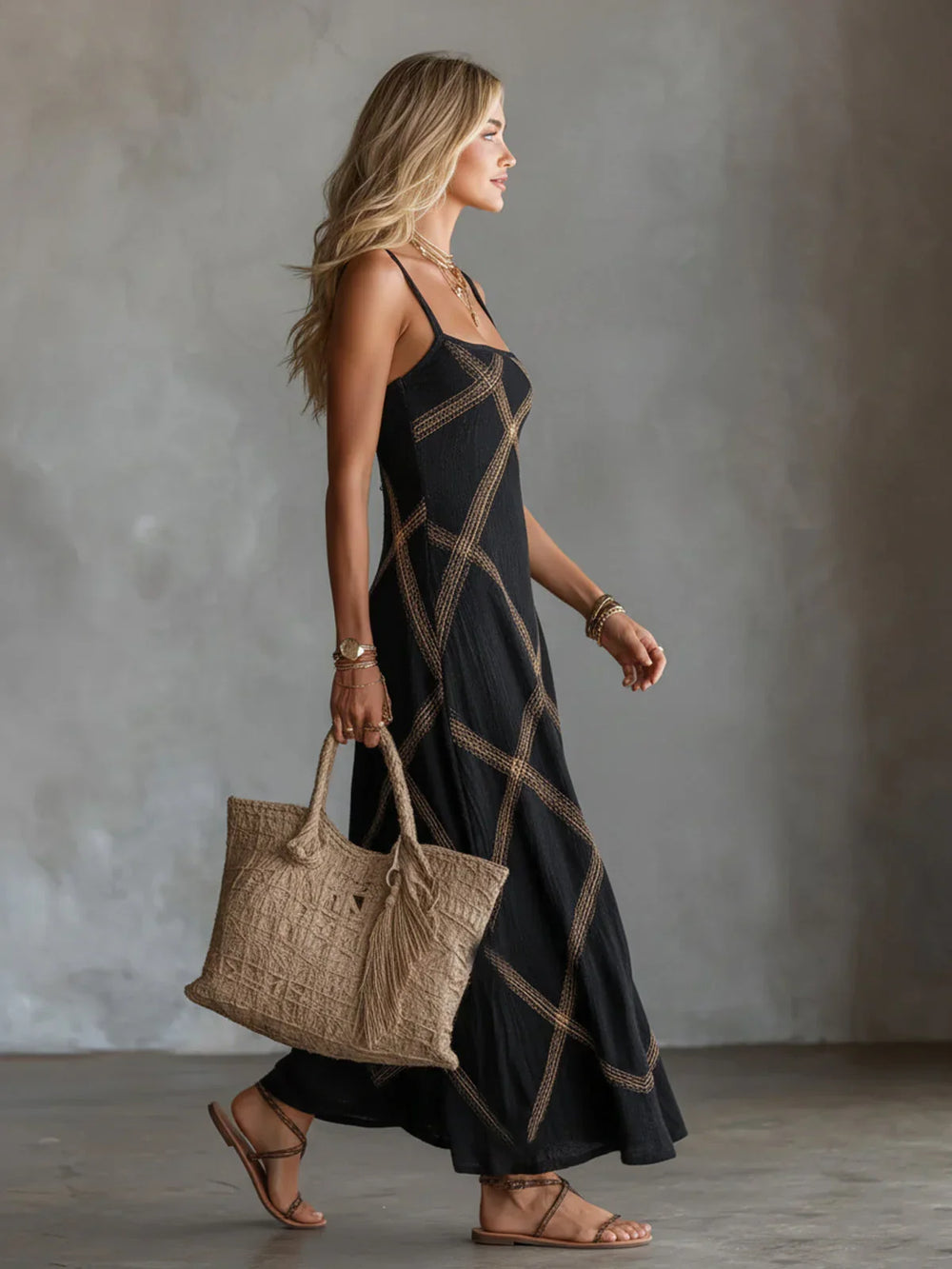 Neyra | Sleeveless Boho Maxi Dress