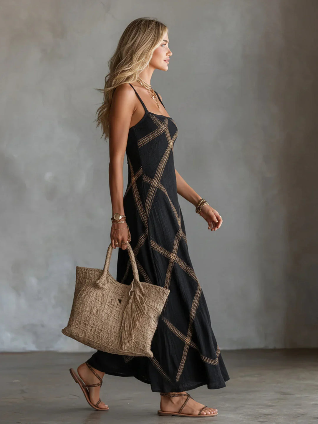 Neyra | Sleeveless Boho Maxi Dress