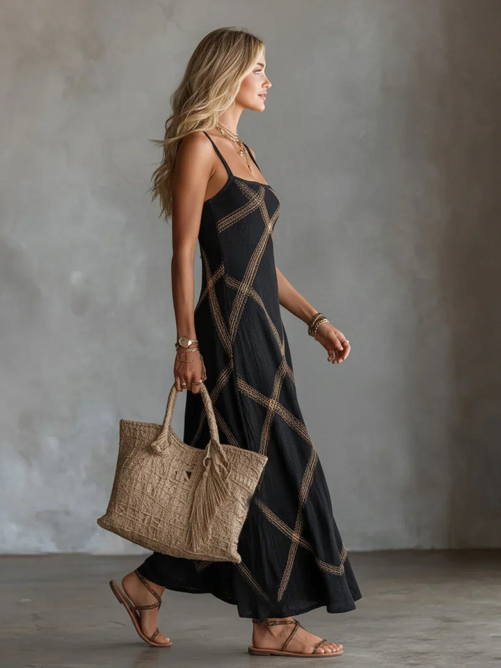Neyra | Sleeveless Boho Maxi Dress