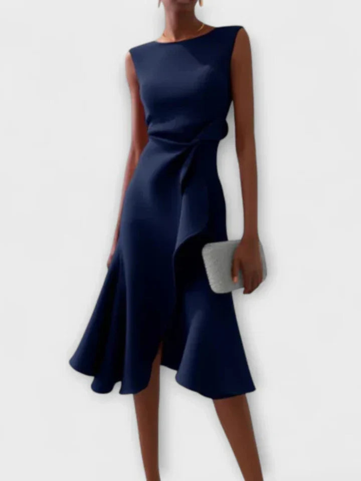 Carmella™ | Draped Waist Midi Dress