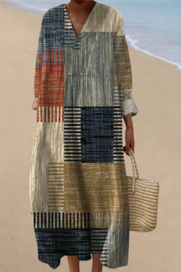 Iris Geometric Dress