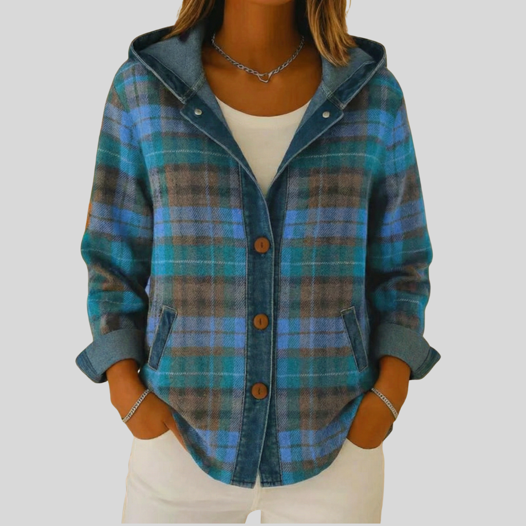 Pippa | Hooded Check Shacket