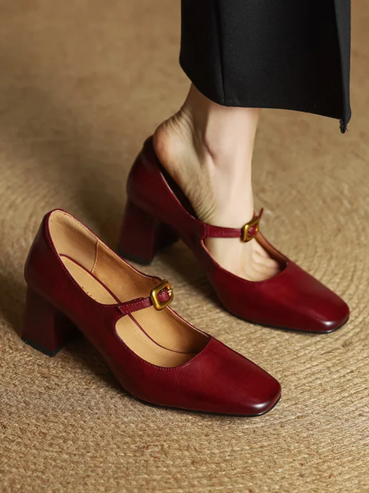 Luisa Genuine Leather Heels