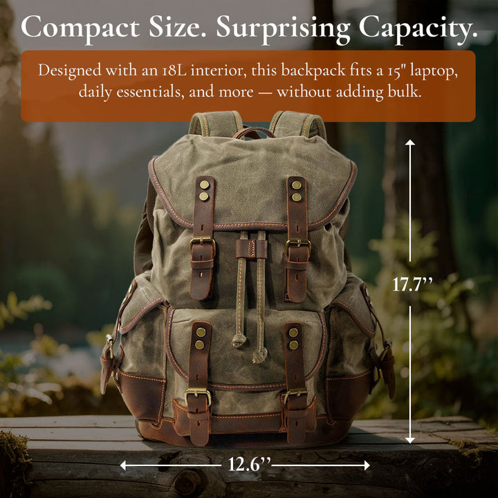 John - Durable Canvas Hiking Backpack for Adventurers