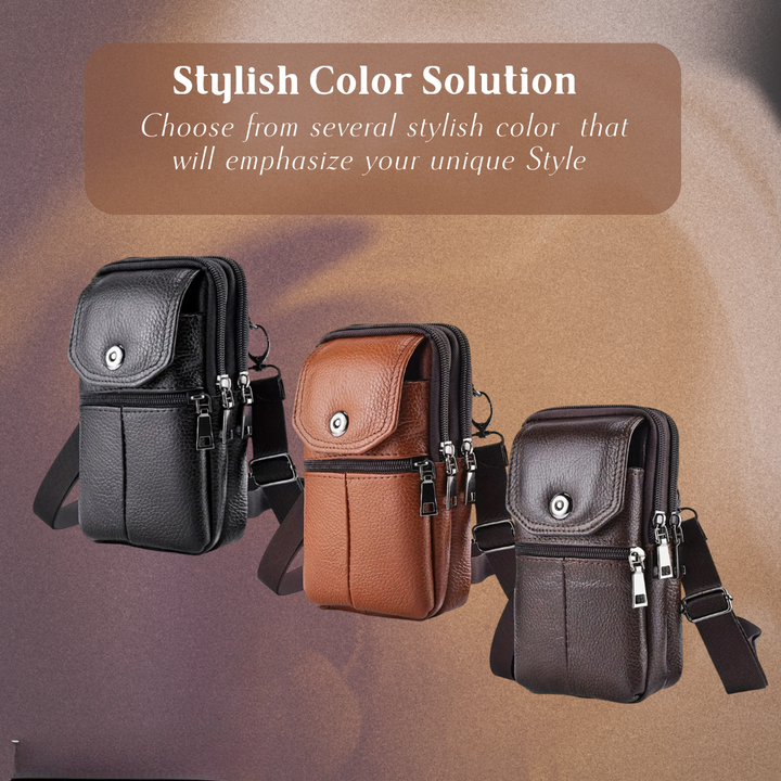 Robert - Sleek Leather Crossbody Bag for Travel and Everyday Use